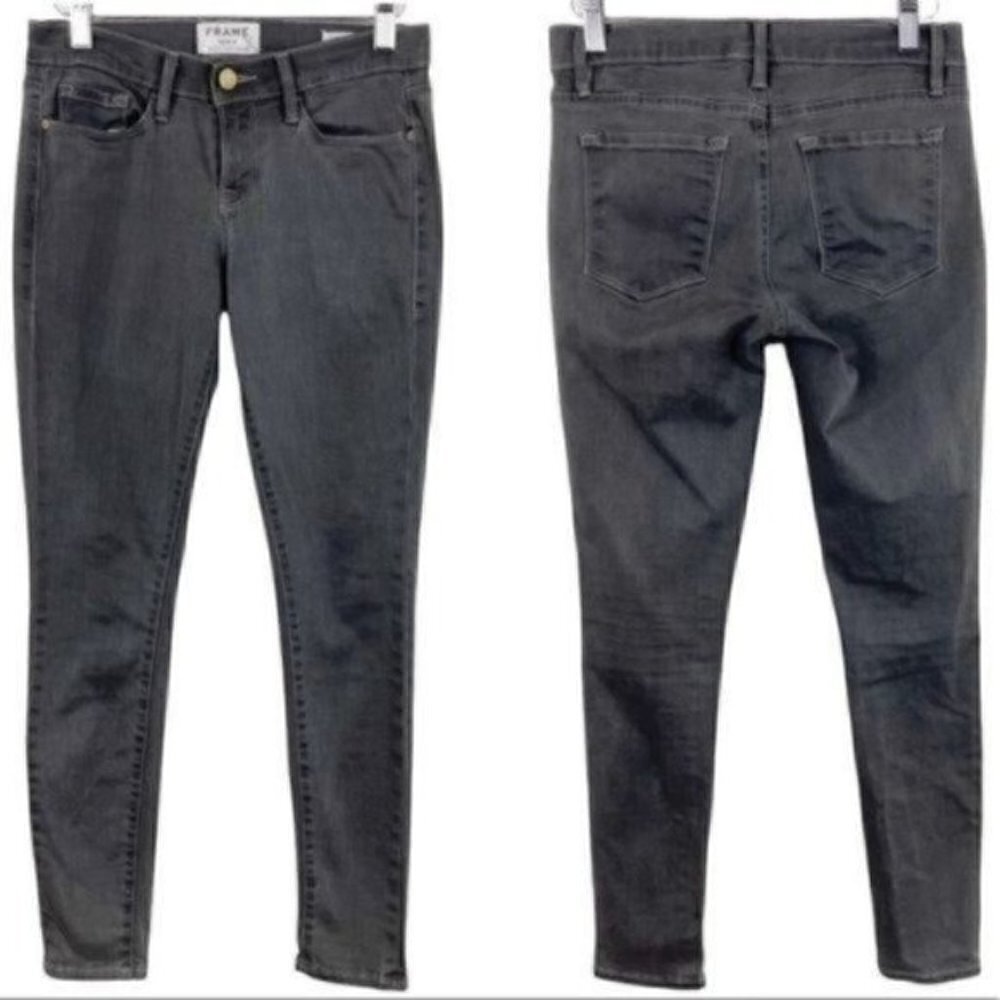 Frame Denim Le Skinny De Jeanne gray size 26